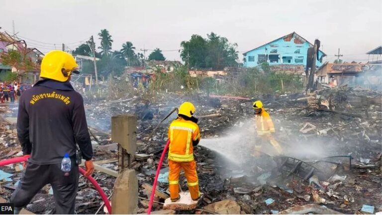 Nine Killed in Thailand Fireworks Warehouse Explosion