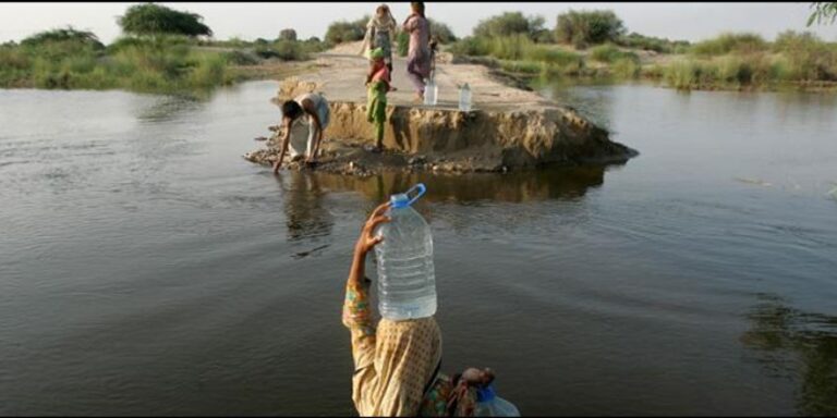 Breaches develop at six irrigation canals in Nawabshah